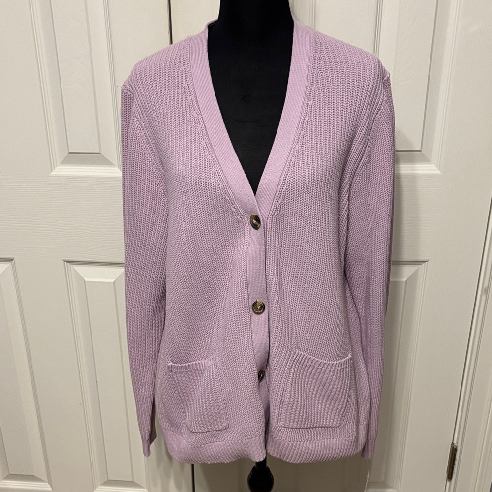 Croft & Barrow Plus Shaker Cardigan